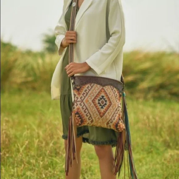 NEW Bohemian Western Tote Shoulder Bag Handbag - Picture 2 of 11